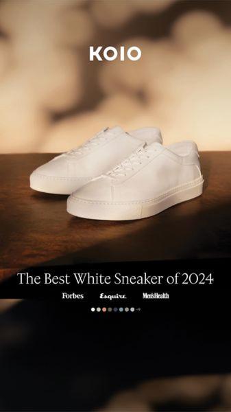 sneakers, white sneakers, casual shoes, athletic shoes, tennis shoes, social proof, brand awareness, lifestyle, warm, luxurious, neutral, brown